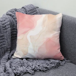 Housse de Coussin Rose Poudré