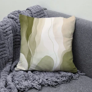 Housse de Coussin Vert Olive