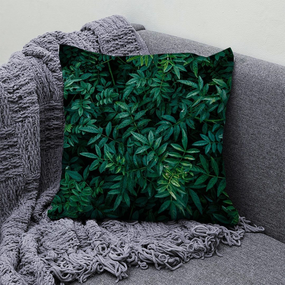 Housse de Coussin Feuille
