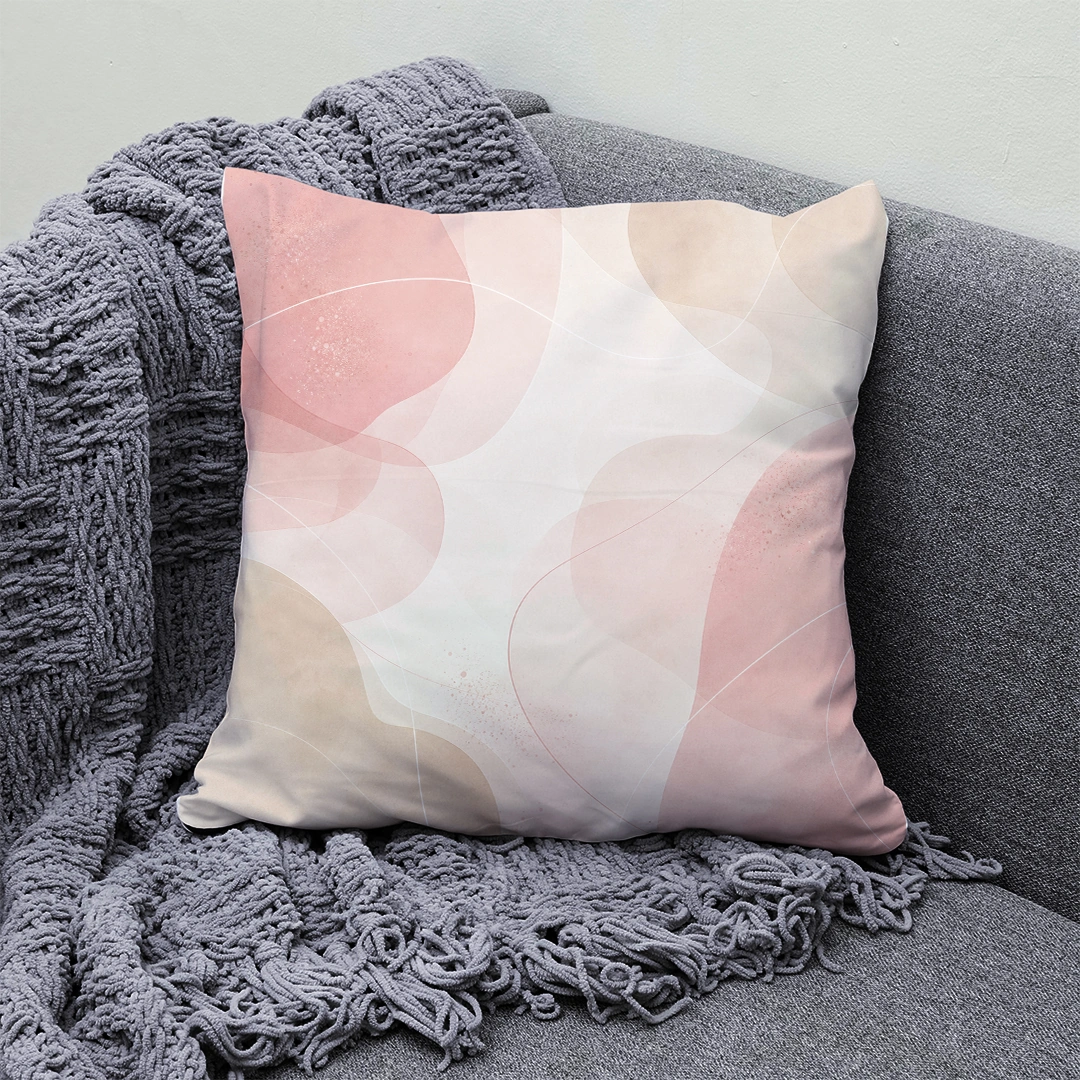 Housse de Coussin 50x50 Rose Poudré