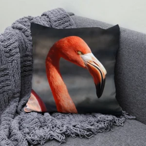 Housse de Coussin Flamant Rose