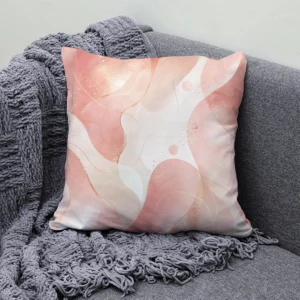 housses de coussins rose