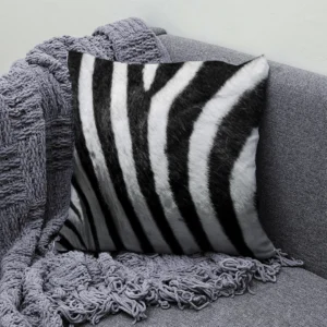 housses de coussins zèbre