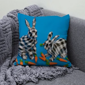 Housse de Coussin Lapin
