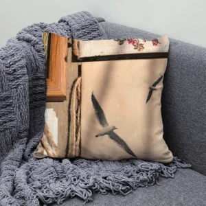 Housse de Coussin Oiseau