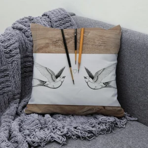 housses de coussins oiseaux