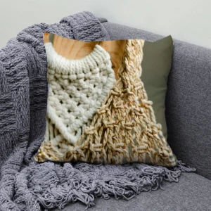 housses de coussins beige