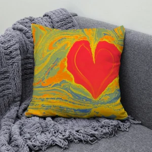 housses de coussins coeur