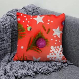 Cadeau Noel Housse de Coussin Atmosphera