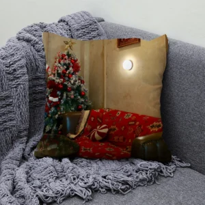Housse de Coussin Canape Noel - Deco Festive