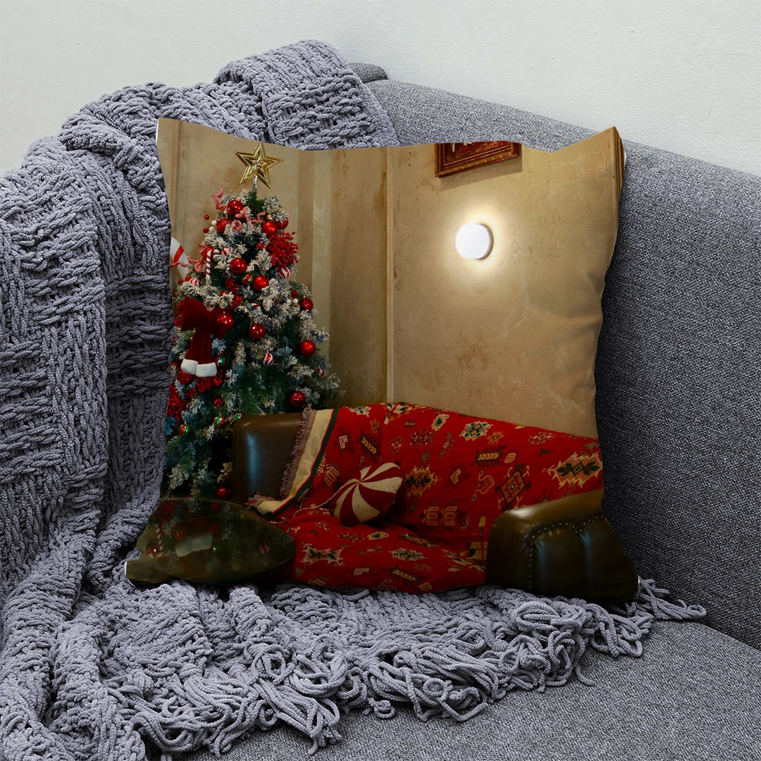 Housse de Coussin Canape Noel - Deco Festive