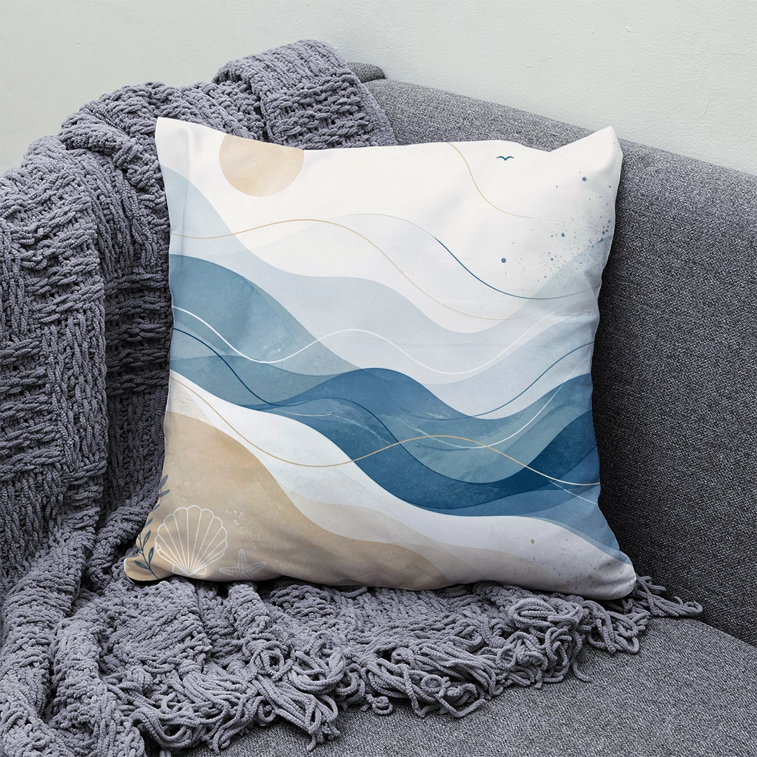 Housse de Coussin 40x40 Bord de Mer